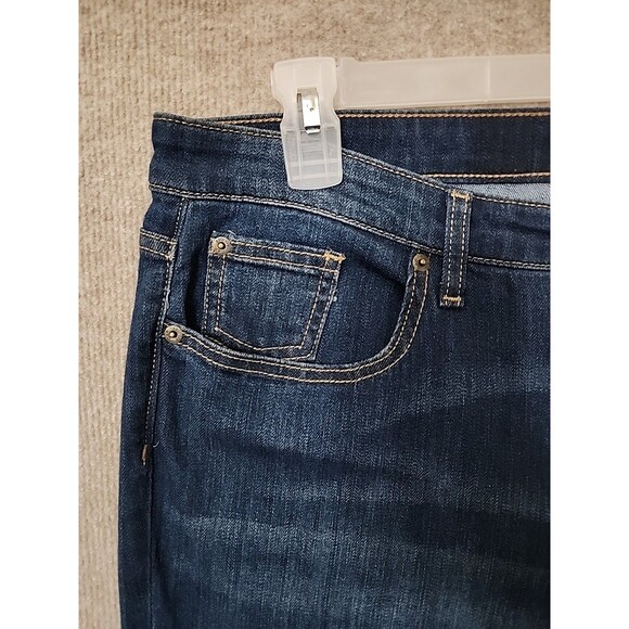 Gap Perfect Boot Jeans Womens 16 33 Blue Dark Wash Stretch - Picture 2 of 9